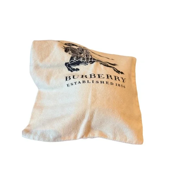 BURBERRY‎ Suede Nova Check Belt with Double Ring Buckle Silver Tone quiet luxury - Picture 2 of 12